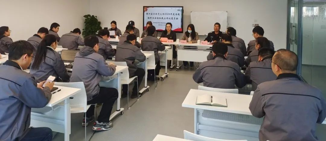 yl6809永利集团党支部召开2024年度专题组织生活会和民主评议党员